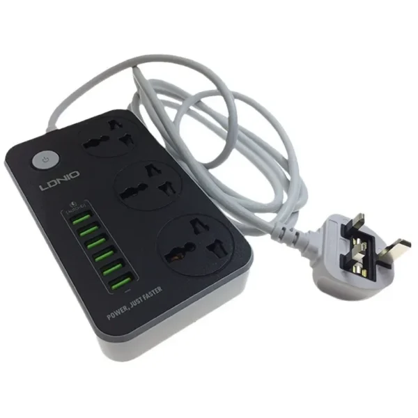 ldnio sc3604 multi function power cord switch universal socket hole wall plug landing global standard power supply plug