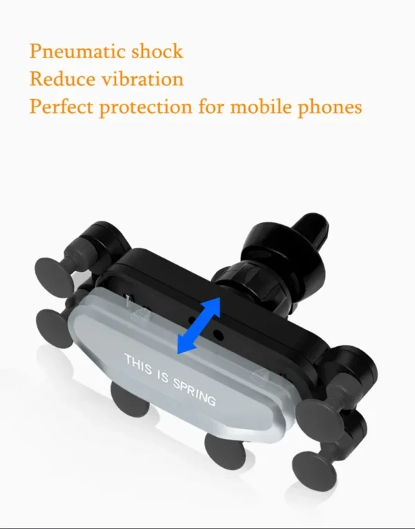 universal 6 points solid fold car phone holder gravity car holder for phone in car air vent clip mount smartphone holder stand