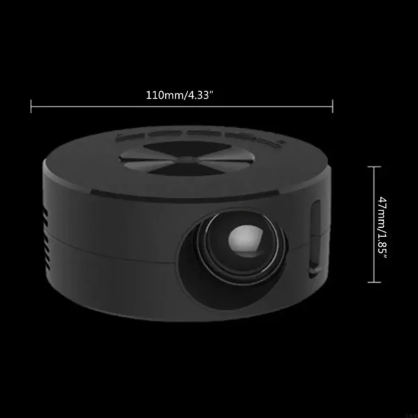 yt200 mini led projector, portable small home theater multifunction lcd screen
