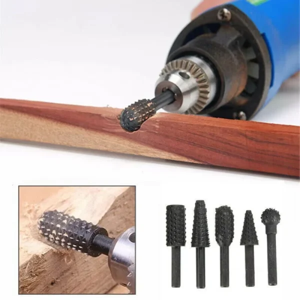 1/4'' 5pcs drill bit set cutting tools for woodworking knife wood carving tool carpentry wood cutting tools workdrill bit set