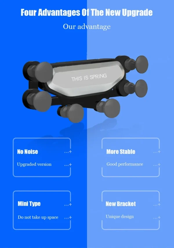universal 6 points solid fold car phone holder gravity car holder for phone in car air vent clip mount smartphone holder stand