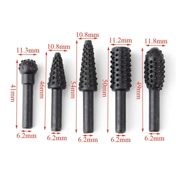 1/4'' 5pcs drill bit set cutting tools for woodworking knife wood carving tool carpentry wood cutting tools workdrill bit set