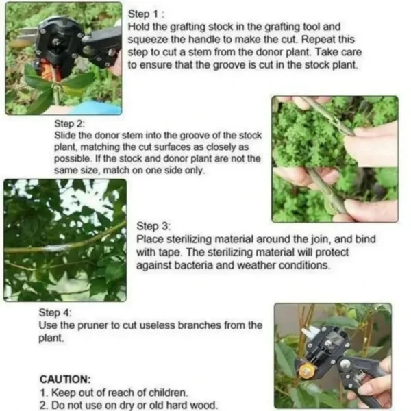 2 in 1 garden grafting farming pruning shear multifunctional fruit tree plant branch vine cutting garden pruning tool kits