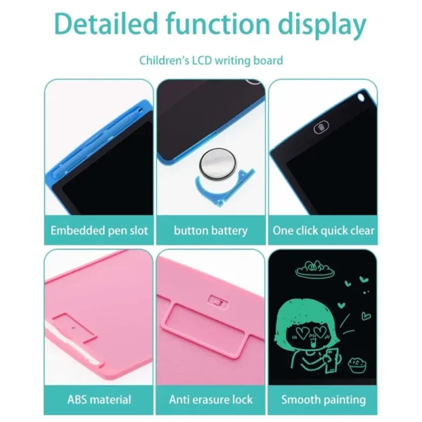 10 inch mini portable writing board lcd screen electronic writing message board digital graphics drawing children's gift toys