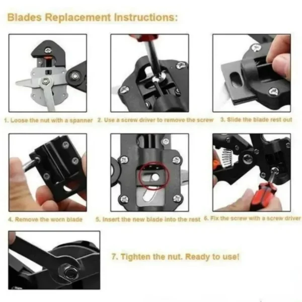 2 in 1 garden grafting farming pruning shear multifunctional fruit tree plant branch vine cutting garden pruning tool kits