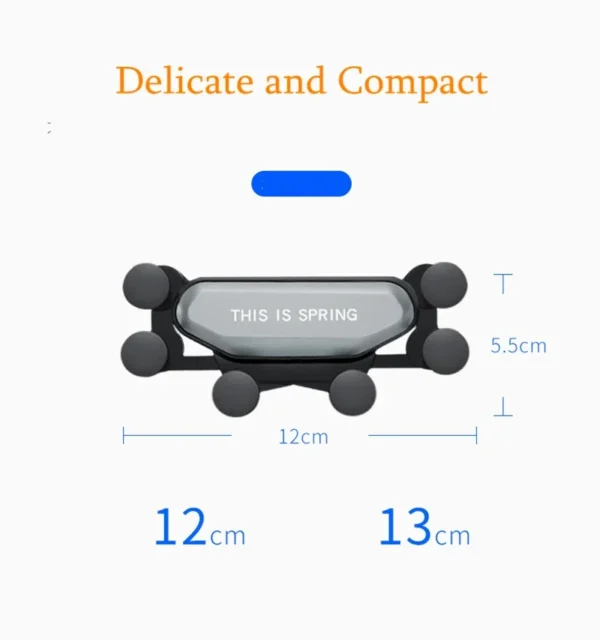 universal 6 points solid fold car phone holder gravity car holder for phone in car air vent clip mount smartphone holder stand